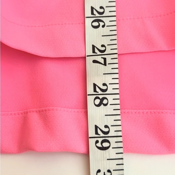 Crown & Ivy, Vibrant Pink/Orange,Women's Pink Ruffle V-Neck Top, EUC, Size XL - Picture 10 of 13